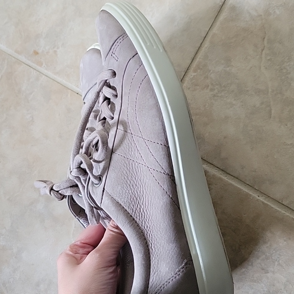 ECCO SOFT 7 SUEDE LEATHER SNEAKERS SIZE 8 - Picture 3 of 9